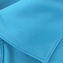 【美品】スリクソンbyデサント 半袖ポロシャツ ライトブルー×ネイビー シンプル メンズ 3L ゴルフウェア 大きいサイズ SRIXON_画像6