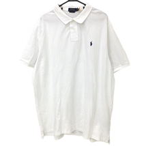 ポロbyラルフローレン 半袖ポロシャツ 白 ロゴ刺しゅう メンズ XXL/TTG ゴルフウェア 大きいサイズ Ralph Lauren_画像1