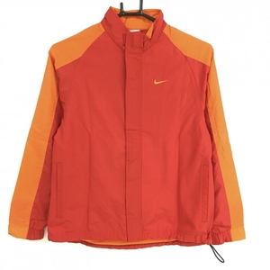  Nike жакет блузон красный × orange Logo .... кромка draw код женский S Golf одежда NIKE