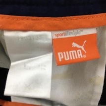 プーマ パンツ ネイビー ストライプ織生地 ロゴ刺しゅう サンプル品 メンズ ゴルフウェア PUMA_画像4