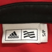 【超美品】アディダス 長袖ポロシャツ レッド 地模様 ハーフジップ レディース Ｓ/Ｐ ゴルフウェア adidas_画像4