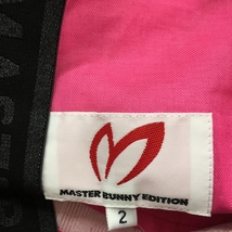 【新品】マスターバニー ショートパンツ ピンク ロゴ総柄 レディース 2(L) ゴルフウェア 2023年モデル MASTER BUNNY EDITION_画像7