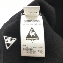 【超美品】ルコック ネックウォーマー 黒 ロゴ刺しゅう 裏フリース F ゴルフウェア le coq sportif_画像4