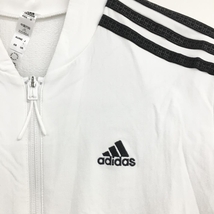 【超美品】アディダス ジャケットブルゾン 白×黒 3ライン レディース L ゴルフウェア 2022年モデル adidas_画像3