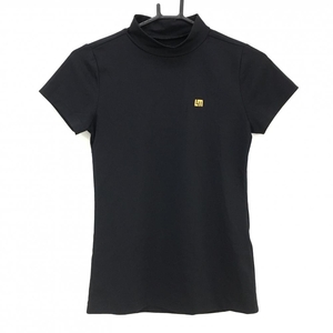 [ super-beauty goods ] loud mouse inner shirt black Logo .... short sleeves high‐necked lady's S Golf wear LOUDMOUTH