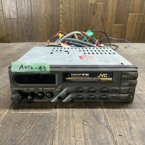 AV12-43 激安 カーステレオ JVC KS-CG6 09540403 カセット AM/FM 通電未確認 ジャンク