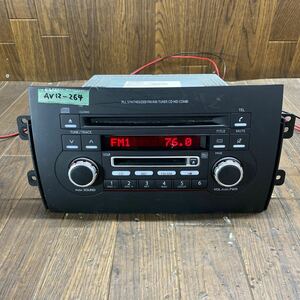 AV12-264 激安 カーステレオ SUZUKI clarion 39101-80J00 PS-4112K-A 0004860 CD MD AM/FM 確認用配線使用 簡易動作確認済み 中古現状品