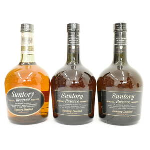 SUNTORY サントリー SPECIAL RESERVE スペシャル リザーブ 新 旧 ボトル ウイスキー 43％ 750ml 3本 おまとめ