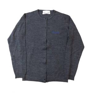 COMME des GARCONS コムデギャルソン × JOHN SMEDLEY ジョンスメドレー ウール ニットカーディガン セーター グレー S 送料250円 (ma)