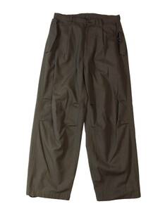 stein シュタイン MILITARY WIDE OVER TROUSERS ミリタリー ワイド オーバー トラウザーズパンツ ブラウン ウール/コットン ST427 M