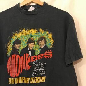 80's ビンテージ モンキーズ 20周年記念ワールドツアー Tシャツ Hanesタグ / XL