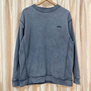 ONEITA オニータ ピグメント染めスウェット トレーナー サイズS (大きめ)スミクロ Pigment Dye Crewneck Sweat ビームスT別注