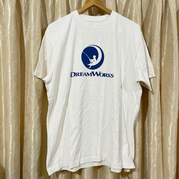 DREAMWORKS ドリームワークス ロゴTシャツ サイズXL ホワイト系 SHIPS GOOD ROCK SPEED