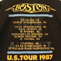 80's ビンテージ BOSTON Tシャツ U.S.TOUR 1987_画像4