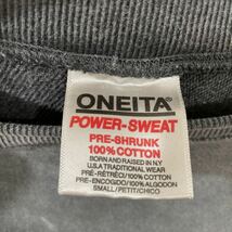 ONEITA オニータ ピグメント染めスウェット トレーナー サイズS (大きめ)スミクロ Pigment Dye Crewneck Sweat ビームスT別注_画像3