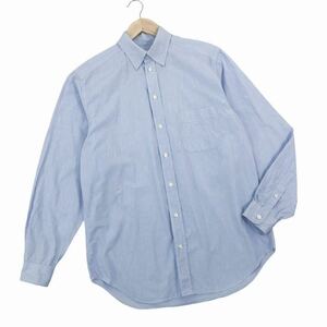 m457-2 EMPORIO ARMANI エンポリオアルマーニ チェック 柄 長袖 シャツ ワイシャツ カッターシャツ トップス ブルー系 紳士 メンズ 39