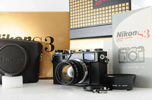 ■希少・新品級■ Nikon ニコン S3 LIMITED EDITION BLACK★新品級の極めて美しい外観！カビ・クモリなし! 透き通る光学系！★＃844AB