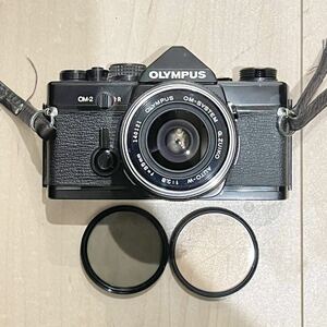 529 オリンパス OLYMPUS OM-2 フィルムカメラ ／OM-SYSTEM G.ZUIKO AUTO-W f2.8 f=35mm カメラレンズ