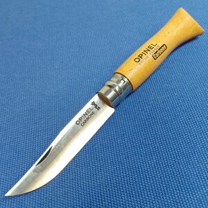 ◆OPINEL オピネル No6 フォールディングナイフ 折りたたみ式ナイフ◆全長約16.5cm◆刃渡り約7cm◆折りたたみ時約 9.5cm◆20才未満購入不可