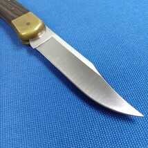 ◆BUCK バック フォールディング ナイフ◆折りたたみ式ナイフ◆熊対策◆全長約 22cm◆刃渡り約 8.8cm◆折りたたみ時約12.5cm◆18才未満不可_画像7