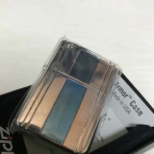 ZIPPO ジッポ アーマー ARMOR 2002年製 青 Blue 未使用