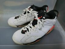 NIKE AIR JORDAN 6 RETRO LOW エアジョーダン6 レトロ ロー US10 28.0cm ホワイト #304401-123 ナイキ_画像1