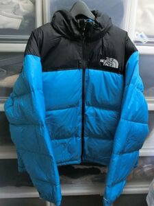 THE NORTH FACE 1996 Retro Nuptse Jacket ヌプシ ダウンジャケット XL ブルー x ブラック #NF0A3C8D ノースフェイス