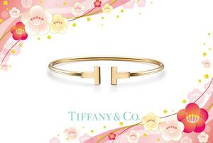 TIFFANY&CO. Tワイヤー 18Kイエローゴールドブレスレット