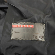 プラダ （PRADA） プラダスポーツ ナイロン テスート ジャケット ブルゾン #40 ブラック ウエア（中古）_画像10