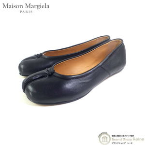 メゾン マルジェラ （Maison Margiela） Tabi タビ 足袋 バレリーナ シューズ ナッパレザー S58WZ0042 ブラック #38.5（新品）