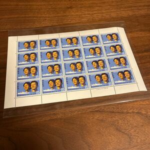 切手 明治百年記念 青年の船 1968 15円×20枚 1シート 額面300円