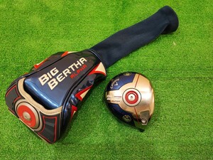 ★中古/Callaway キャロウェイ BIG BERTHA ALPHA ドライバーヘッド/ビッグバーサ/1W/純正ヘッドカバー