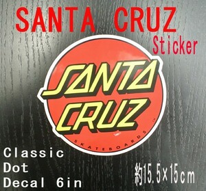 SANTA CRUZ/サンタクルズ サンタクルーズ CLASSIC DOT DECAL 6 STICKER/ステッカー シール スケボー