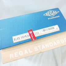 ◎未使用/保管品◎リーガル REGAL STANDARDS スウェード プレーントゥ シューズ 58FR ブルー 25.5cm 箱付き 即発送_画像9