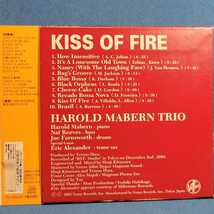 SJ誌GD★ ハロルド・メイバーン・トリオ / キス・オブ・ファイヤー[紙ジャケ] ★ Harold Mabern Trio / KISS OF FIRE ★SPL盤★高音質Venus_画像2