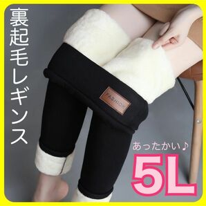 裏起毛 レギンス パンツ スキニー 防寒 美脚 ボトムス 5L 4XL 冬