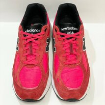 28.5cm NEW BALANCE M990PL3 M990PL3 ニューバランス M990PL3 レッド メンズ スニーカー VU H102011_画像2