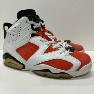 27.5cm AIR JORDAN 6 RETRO 384664-145 エアジョーダン 6 レトロ ホワイトオレンジ メンズ スニーカー GV H86802