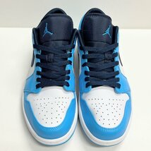 27cm AIR JORDAN1 LOW 553588-144 エアジョーダン 1 ロー ブルーホワイトブラック メンズ スニーカー IG H99293_画像2