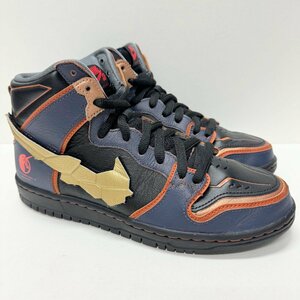 25.5cm NIKE SB DUNK HIGH PRO QS DH7717-400 ナイキ SB ダンク ハイ プロ QS ネイビーイェロー メンズ スニーカー JB 102569