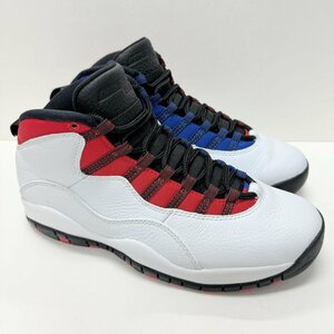 27.5cm AIR JORDAN 10 RETRO 310805-160 エアジョーダン 10 レトロ ホワイトブルーレッド メンズ スニーカー JV H102055