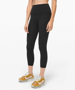 送料無料未使用 ルルレモン lululemon Align (アライン) Crop 23inch size 4 黒 ブラック 管理1201No5Cb