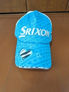 【美品】ゴルフ スポーツ SRIXON Z-STAR 帽子 ゴルフキャップ ハート ゴルフウェアフリーサイズ