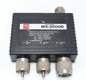 第一電波工業　MX-3000D　144／430／1200MHz　トリプルレクサー　低損失N型　TM-941、IC-9700等に