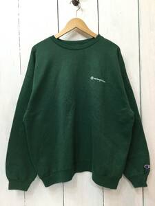 Champion チャンピオン メキシコ製 90’s VINTAGE 胸元 プリント スウェット スウェットシャツ メンズXL 大きめ 【良品、袖汚れあり】