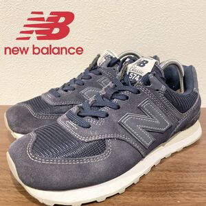 New Balance ML574ETB NAVY ニューバランス ネイビー メンズ ローカットスニーカー カジュアル 25.5cm