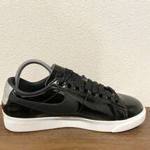 NIKE BLAZER LOW SE PRMナイキ ブレーザー ロー プレミアム ブラック エナメル AA1557-001 レディース ローカットスニーカー 23cm_画像5