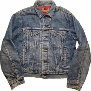 80's Levi's 70411-0816 デニムジャケット MADE IN USA リーバイス Gジャン 裏地付き ブランケット ボタン裏527 サイズ44 ジージャン