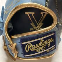 Rawlings ローリングス 軟式グローブ GR3HTCN55W HYPER TECH ハイパーテック グラブ ネイビー×サックス 11.75インチ 即使用対応モデル_画像3