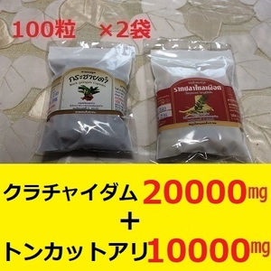 ★消費期限2025年7月★2袋200カプセル★クラチャイダム＆トンカットアリ　マカより多い　ウコンブラックジンジャー　筋ラントレ